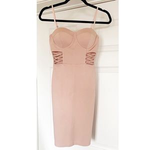 NWT Chroma Tale Spaghetti Strap Side Lacing Dress Sz S